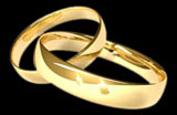 Linked wedding rings
